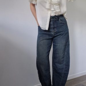 Jean ballon denim – L’incontournable mode casual chic
