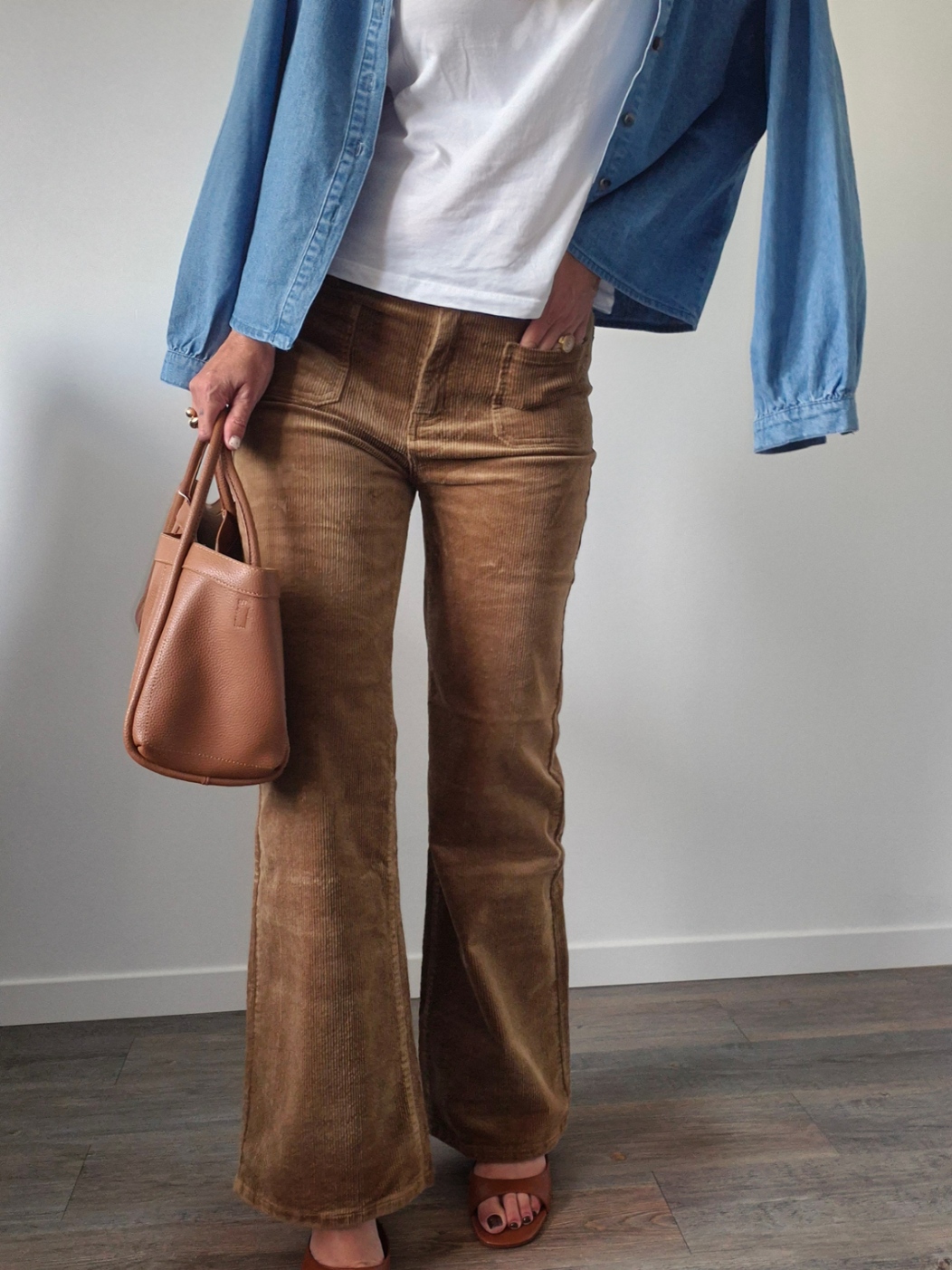 Pantalon Prémium ARTHUR velours camel – Image 3