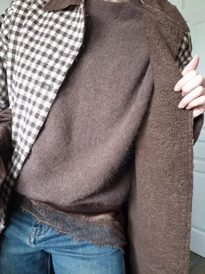 Manteau "Charly" – Vichy & Douceur Bouclette – Image 4