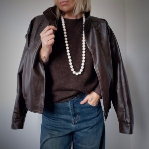 Collier “Gaïa” – Perles rondes, coloris écru