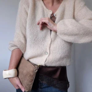 Gilet "Sophie" – Douceur Mohair & Élégance Naturelle