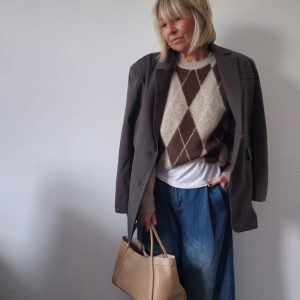Pull "Albert" – Losanges Chocolat & Écru