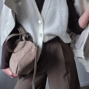 Gilet Apolline – Sans manches en kid mohair écru