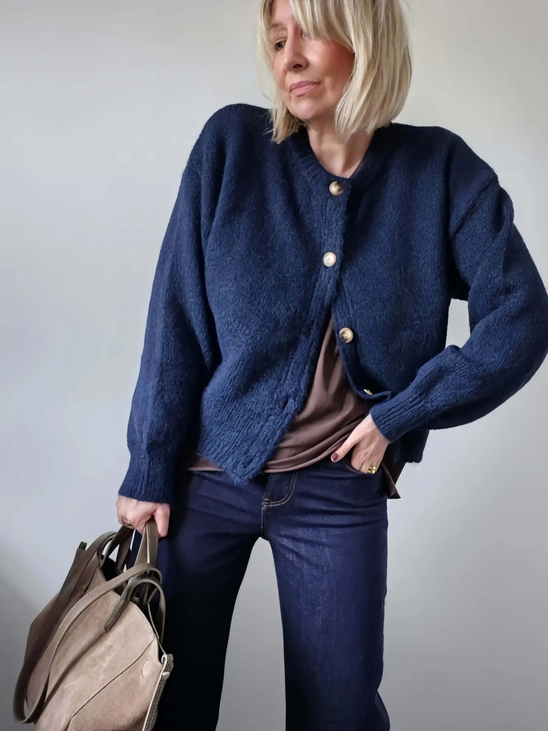 Gilet Martin – Maille bleu marine