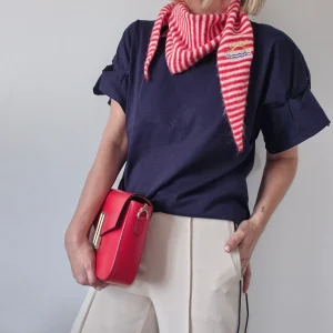 Foulard « Riviera » – triangle rayé