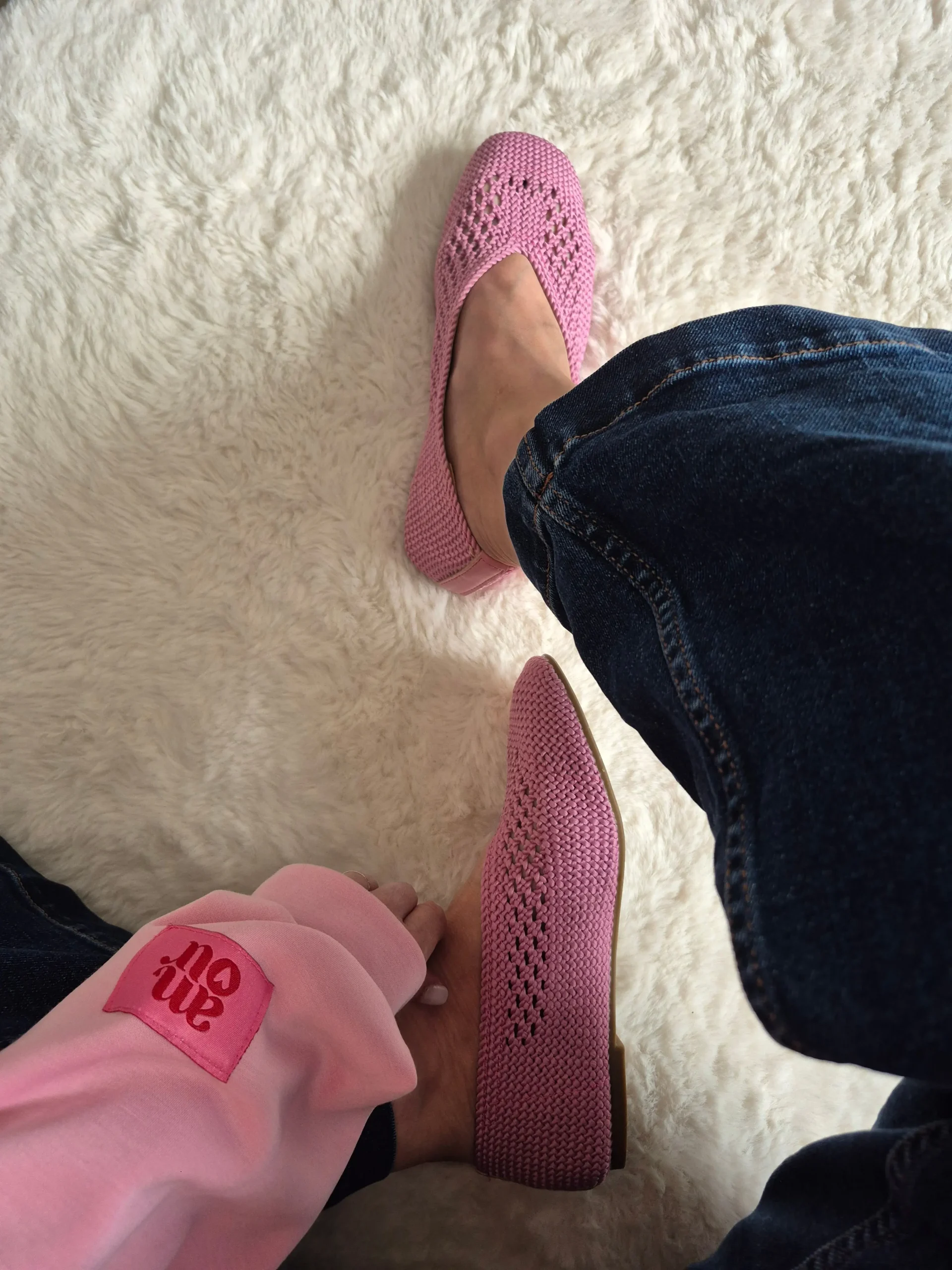 Ballerines tressées « Capri » – rose ou camel – Image 3