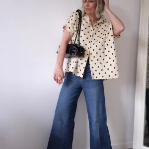 Chemise oversize “Capucine” à pois