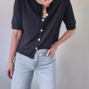 Gilet Cléo – Noir réversible double porté