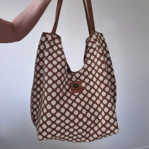 Sac Camille – Cabas moka à pois Hippocampe