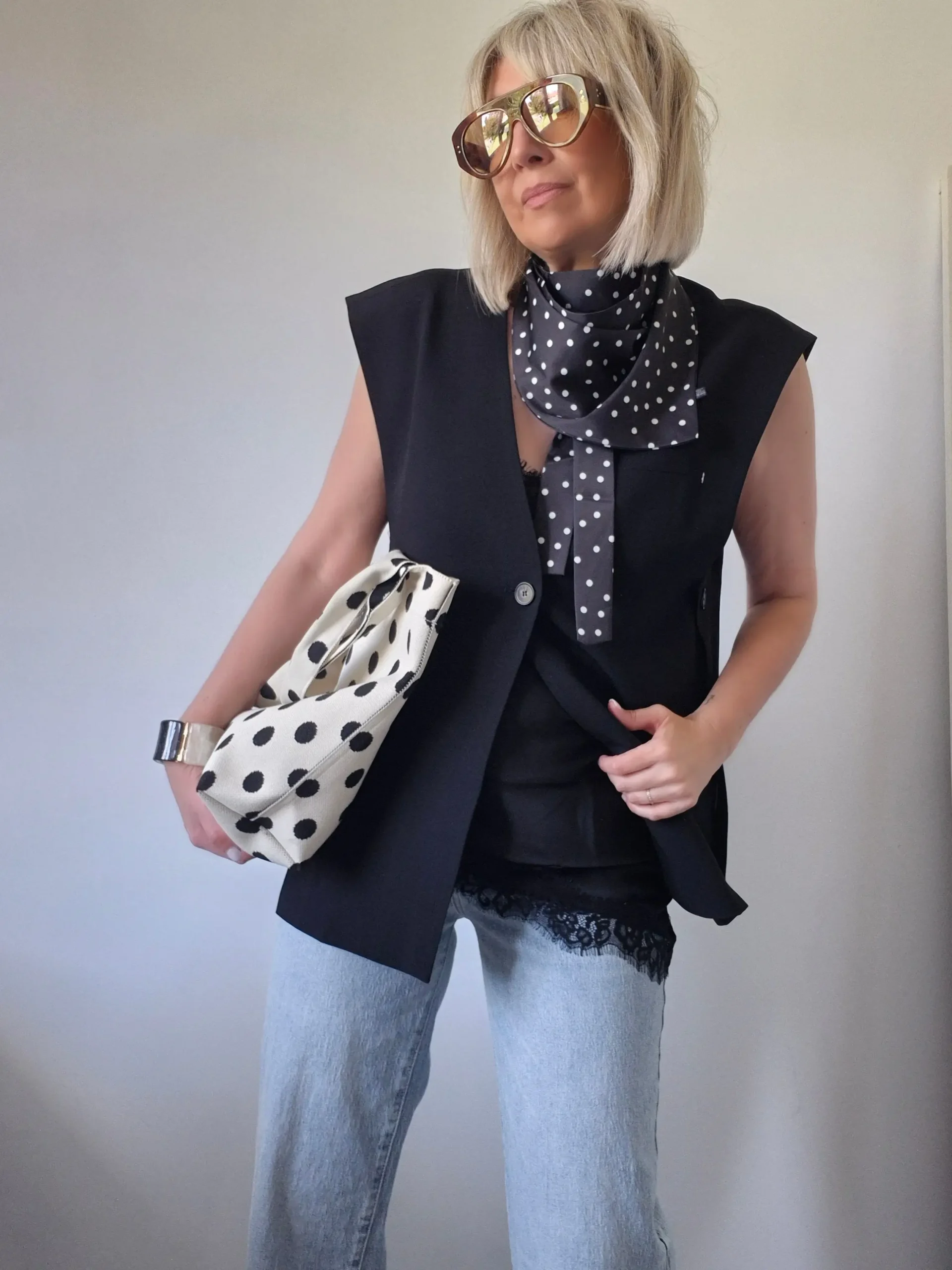 Veste Sans Manches Carla – Noir