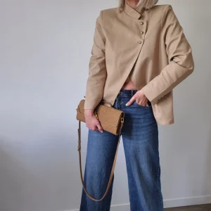 Blazer “Élégance ” – beige naturel premium